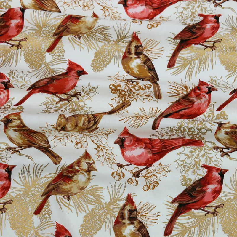 3D Birds Poplin Cloth Craft Clothing Diy Sewing Gold Embossed Fabric Cotton 100cm*110cm
3D Birds Poplin Cloth Craft Clothing Diy Sewing Gold Embossed Fabric Cotton 100cm*110cm