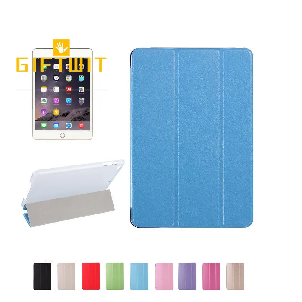 Tri-fold Case For iPad Air 2,Luxury Silk Smart Magnetic Tablet Cover Translucent Frosted PC Back Auto Sleep/Wake Case For iPad 6
Tri-fold Case For iPad Air 2,Luxury Silk Smart Magnetic Tablet Cover Translucent Frosted PC Back Auto Sleep/Wake Case For iPad 6