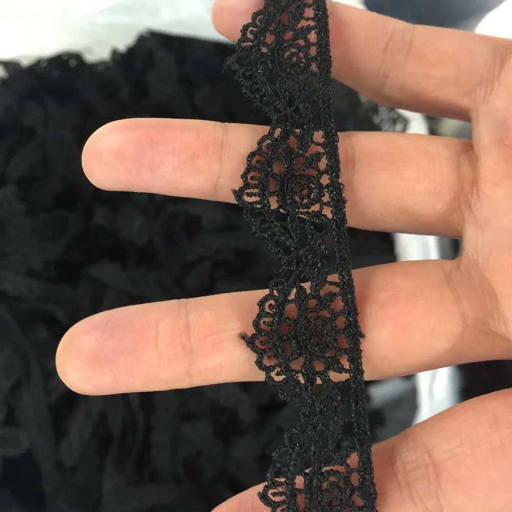 29yards black Venise/Venice Lace Victorian cheaper wavy shape polyester lace Trim,wide1.8cm diy crafted sewing wholesale 
29yards black Venise/Venice Lace Victorian cheaper wavy shape polyester lace Trim,wide1.8cm diy crafted sewing wholesale