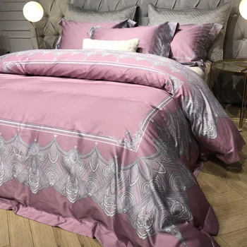 High Grade Luxury 140S/1000TC Egyptian Cotton Digital Printing Pink Blue Bedding set Cover Bed sheet/Linen Pillowcases 4pcs
High Grade Luxury 140S/1000TC Egyptian Cotton Digital Printing Pink Blue Bedding set Cover Bed sheet/Linen Pillowcases 4pcs