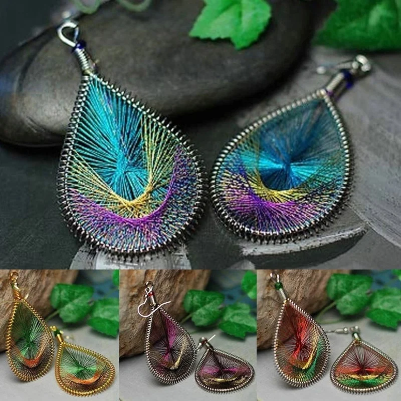 Hot 1 Pair Trendy Women Elegant Cute Peacock tail wire Gold thread Earrings Jewelry
Hot 1 Pair Trendy Women Elegant Cute Peacock tail wire Gold thread Earrings Jewelry