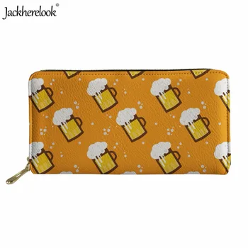 Jackherelook Cartoon Beer Mugs Pattern Women Men Zipper Purse Brand Design Fashion Long PU Leather Wallets Storage Card Holder
Jackherelook Cartoon Beer Mugs Pattern Women Men Zipper Purse Brand Design Fashion Long PU Leather Wallets Storage Card Holder