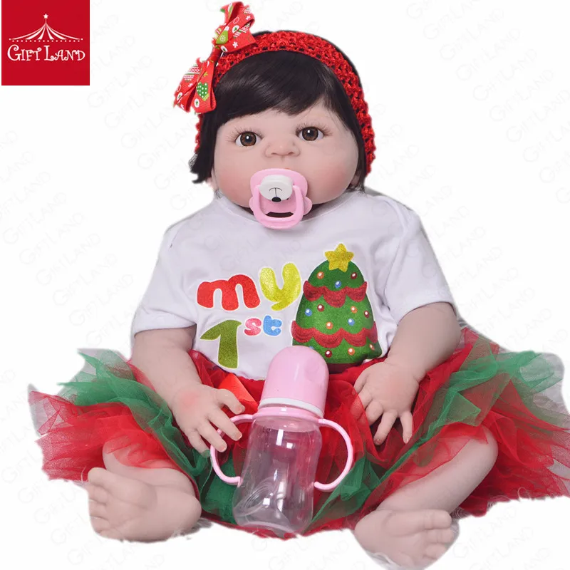 Reborn Baby Doll Bebe Reborn Full Silicone Boneca Reborn Toddler Handmade Bathe Toy Bed Time Playmate Christmas Gifts Fashion
Reborn Baby Doll Bebe Reborn Full Silicone Boneca Reborn Toddler Handmade Bathe Toy Bed Time Playmate Christmas Gifts Fashion