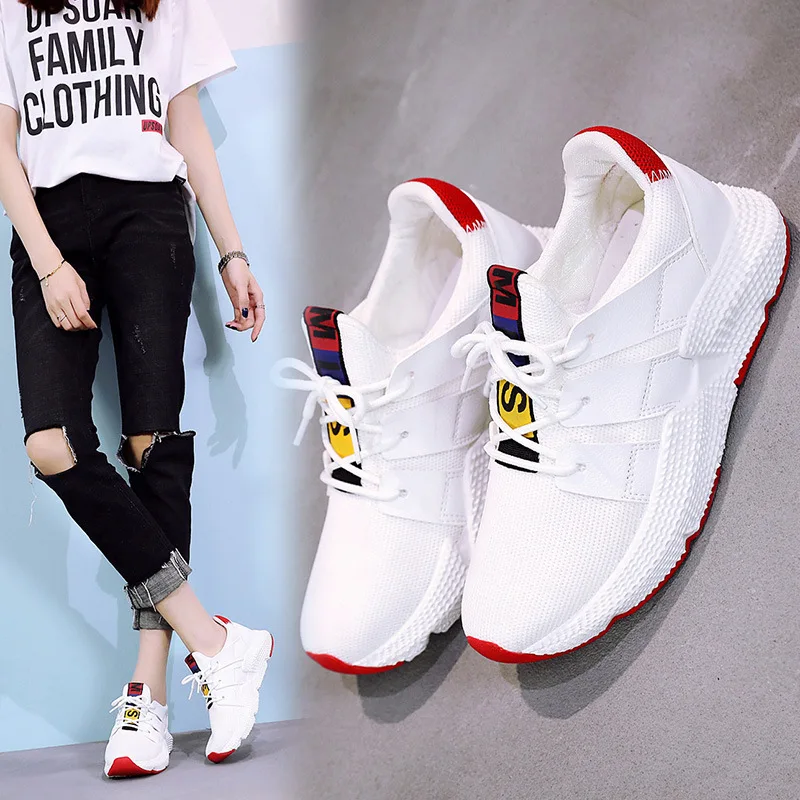 Spring and summer 2019 new fly weaving white shoes women Korean version of Joker running shoes breathable fitness shoes women
Spring and summer 2019 new fly weaving white shoes women Korean version of Joker running shoes breathable fitness shoes women