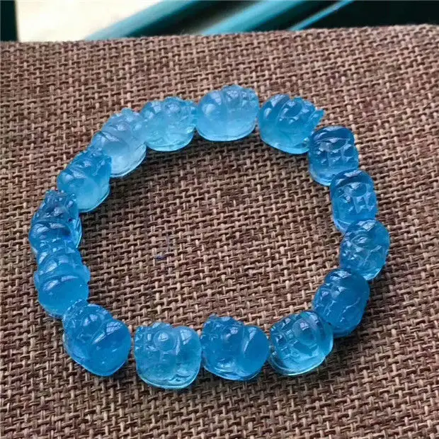 Natural Blue Aquamarine Gemstone Crystal Beads Bracelet 11*9*8mm AAAA Free Shipping
Natural Blue Aquamarine Gemstone Crystal Beads Bracelet 11*9*8mm AAAA Free Shipping