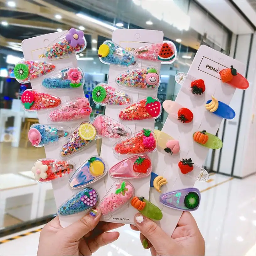 Korea Lovely Quicksand Sequins Fruit Hair Clip Net Red Girl Baby Hair Clip Teenage Heart Color Clip Headwear Hair Accessories
Korea Lovely Quicksand Sequins Fruit Hair Clip Net Red Girl Baby Hair Clip Teenage Heart Color Clip Headwear Hair Accessories
