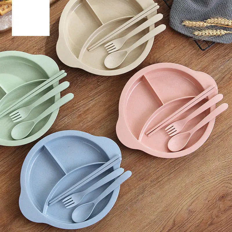 Cartoon Wheat Straw Tableware Set Anti-Hot Cutlery Kit Children Eating Food Container Training Feeding Christmas Birthday Gift
Cartoon Wheat Straw Tableware Set Anti-Hot Cutlery Kit Children Eating Food Container Training Feeding Christmas Birthday Gift