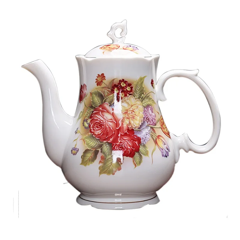 Fashion British Bone China Coffee Pot European Style Afternoon Tea Teaset Ceramic Teapot Coffee Pot Flower Tea Pot Porcelain Pot
Fashion British Bone China Coffee Pot European Style Afternoon Tea Teaset Ceramic Teapot Coffee Pot Flower Tea Pot Porcelain Pot