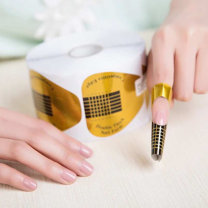 50Pcs/set Golden U Shaped Nail Form Art Tip Extension Forms Guide for French Acrylic Nail UV Gel
50Pcs/set Golden U Shaped Nail Form Art Tip Extension Forms Guide for French Acrylic Nail UV Gel