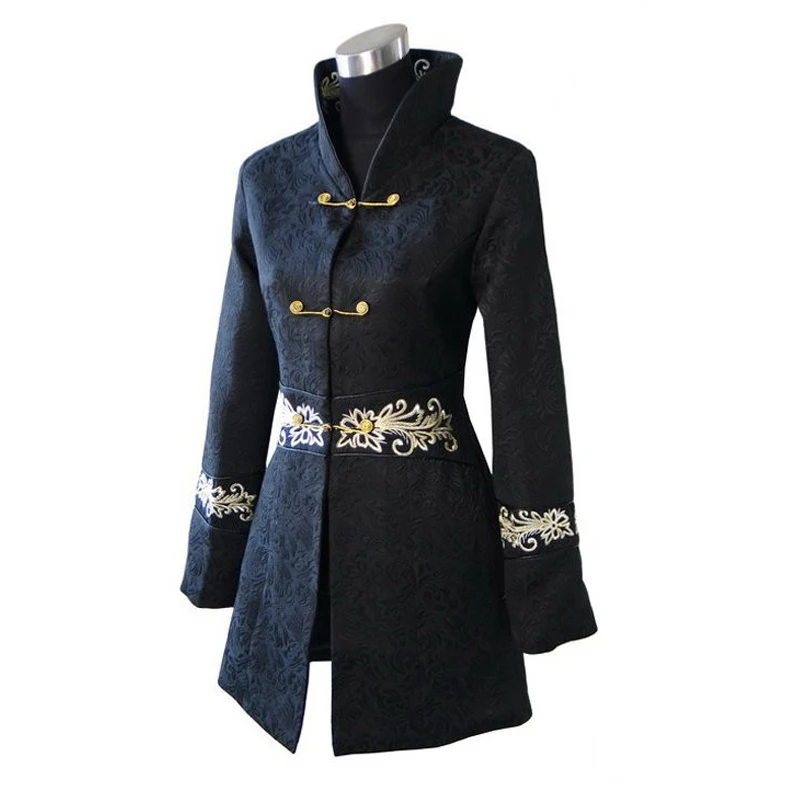 Plus 4XL Black Fashion Jacket Chinese Tradition Style Cotton Lengthen Jacket Women Long Coat Outerwear dust coat S-4XL
Plus 4XL Black Fashion Jacket Chinese Tradition Style Cotton Lengthen Jacket Women Long Coat Outerwear dust coat S-4XL