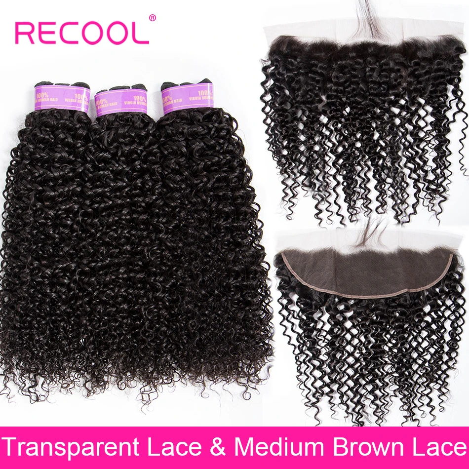 Recool Curly Human Hair 3 Bundles With Frontal Closure HD Transparent Brazilian Hair Weave Bundles With Lace Frontal Closure
Recool Curly Human Hair 3 Bundles With Frontal Closure HD Transparent Brazilian Hair Weave Bundles With Lace Frontal Closure