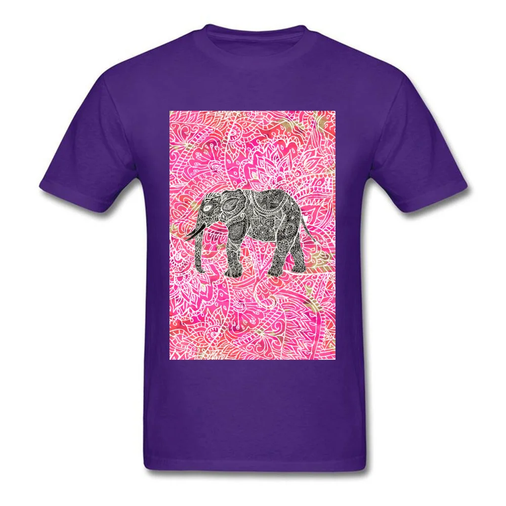 Pink Tribal Paisley Elephant Henna Pattern_purple