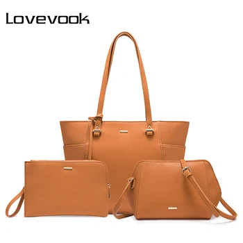 LOVEVOOK handbags women 3 pcs set shoulder crossbody bags female clutch bag messenger bags tote big handbags and purse 2018
LOVEVOOK handbags women 3 pcs set shoulder crossbody bags female clutch bag messenger bags tote big handbags and purse 2018