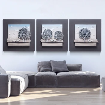 Modern triple living room decorative painting Fu carving home decoration TV sofa wall hanging painting stereo 3D embossed mural
Modern triple living room decorative painting Fu carving home decoration TV sofa wall hanging painting stereo 3D embossed mural