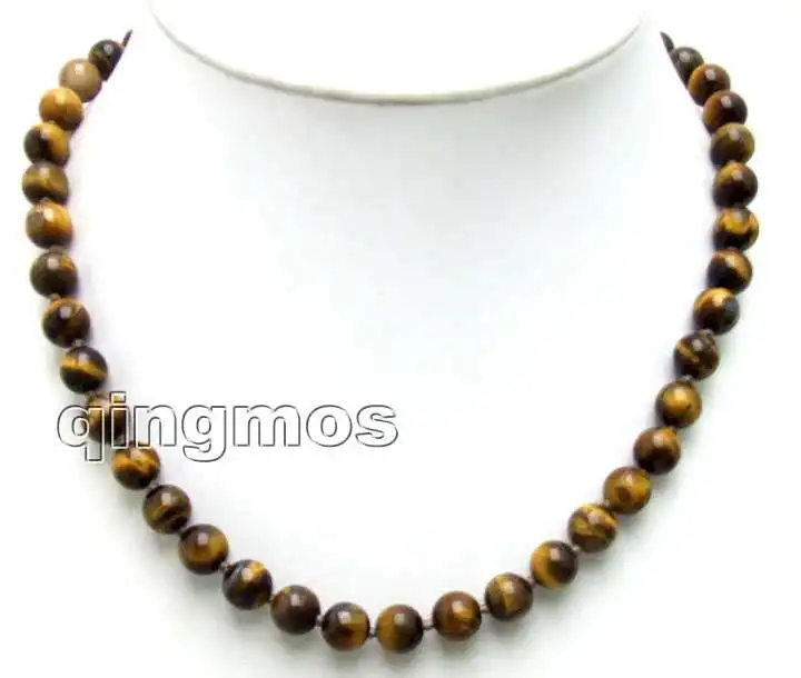 Small 6mm Round brown Natural Tiger's Eye 17" NECKLACE -nec5648 Free shipping especial effect for sleep
Small 6mm Round brown Natural Tiger's Eye 17" NECKLACE -nec5648 Free shipping especial effect for sleep