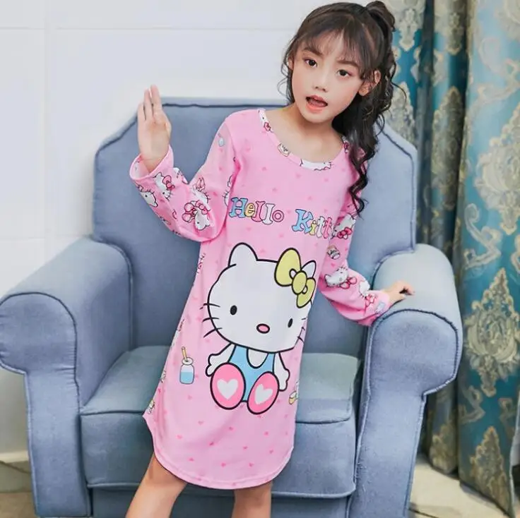 2019 New Cotton Nightdress Little Teens Girls Pajamas Dress Children Cartoon Long Sleeve Nightgown Home Clothes Kids Sleepwear
2019 New Cotton Nightdress Little Teens Girls Pajamas Dress Children Cartoon Long Sleeve Nightgown Home Clothes Kids Sleepwear