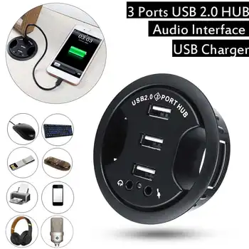 Mount In Desk 3 Ports USB2.0 HUB Adapter For MacBook for Samsung For Galaxy External Stereo Sound Adapter USB-C Combo Splitter
Mount In Desk 3 Ports USB2.0 HUB Adapter For MacBook for Samsung For Galaxy External Stereo Sound Adapter USB-C Combo Splitter