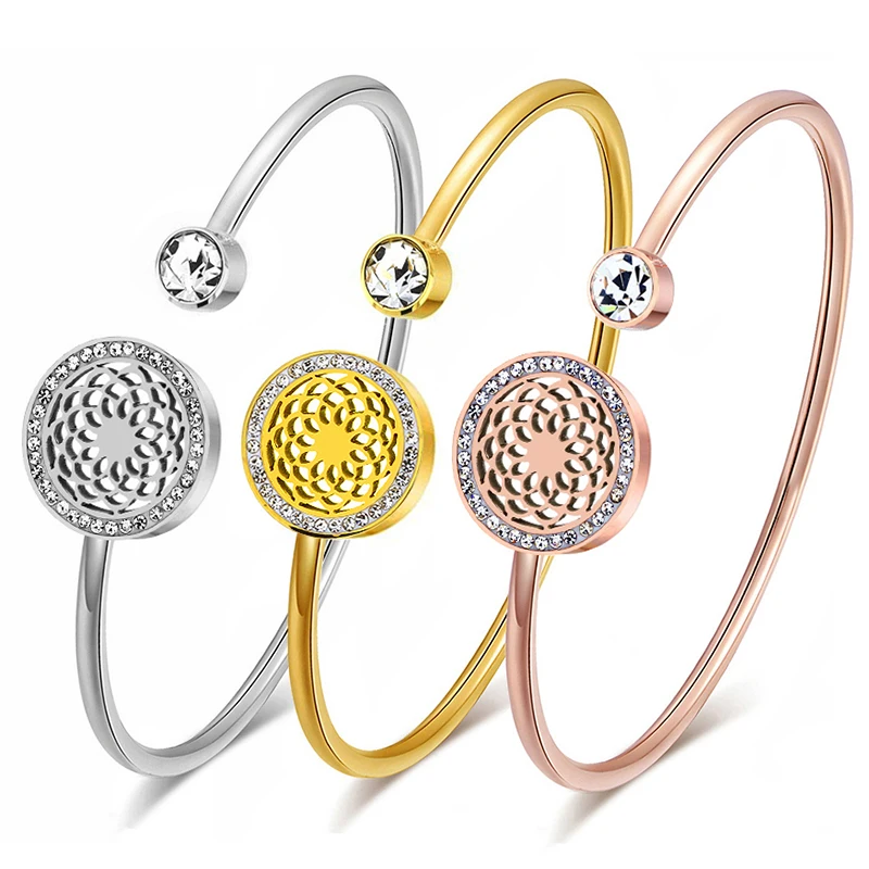 Fashion Femme Cuff Bracelets Bangles For Women Female Stainless Steel Bangles Women Charm Jewelry Girls Luxury
Fashion Femme Cuff Bracelets Bangles For Women Female Stainless Steel Bangles Women Charm Jewelry Girls Luxury