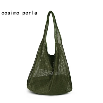Fashion See Through Net Tote Bag for Women 2020 Designer Canvas Handbag Big Hollow Out Composite Bags Set Black Casual Beach Bag
Fashion See Through Net Tote Bag for Women 2020 Designer Canvas Handbag Big Hollow Out Composite Bags Set Black Casual Beach Bag