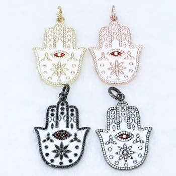 Hamsa jewelry charms pendant pave zircon charms hand shape pendant for jewelry making Gift for lady hand shape charms 5069 
Hamsa jewelry charms pendant pave zircon charms hand shape pendant for jewelry making Gift for lady hand shape charms 5069