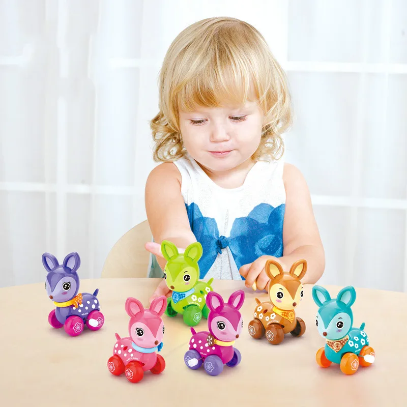 1pcs Colorful clockwork wind up toy Children Kid Deer styles Running Clockwork Spring cute Toy for newborn baby train crawling
1pcs Colorful clockwork wind up toy Children Kid Deer styles Running Clockwork Spring cute Toy for newborn baby train crawling