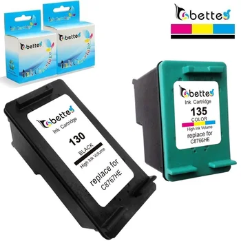Bette Ink Cartridge Replacement for HP 130 135 hp130 hp135 Officejet K7100 K7103 K7108 Deskjet 6940 6940dt 6943 6980 6980xi 6983
Bette Ink Cartridge Replacement for HP 130 135 hp130 hp135 Officejet K7100 K7103 K7108 Deskjet 6940 6940dt 6943 6980 6980xi 6983