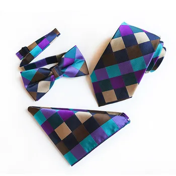 Hot Sale 8cm Fashion Polyester Silk Neckties + Handkerchief + Bow Tie Set Skinny Ties Pocket Square Towel Bowtie Wedding for Men
Hot Sale 8cm Fashion Polyester Silk Neckties + Handkerchief + Bow Tie Set Skinny Ties Pocket Square Towel Bowtie Wedding for Men