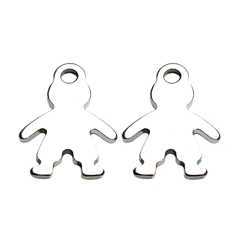 Wholesale 100pcs Silver Tone 316L Stainless Steel Baby Boy & Girls Charms Pendant for DIY Bulk Jewelry Handmade Making Material
Wholesale 100pcs Silver Tone 316L Stainless Steel Baby Boy & Girls Charms Pendant for DIY Bulk Jewelry Handmade Making Material