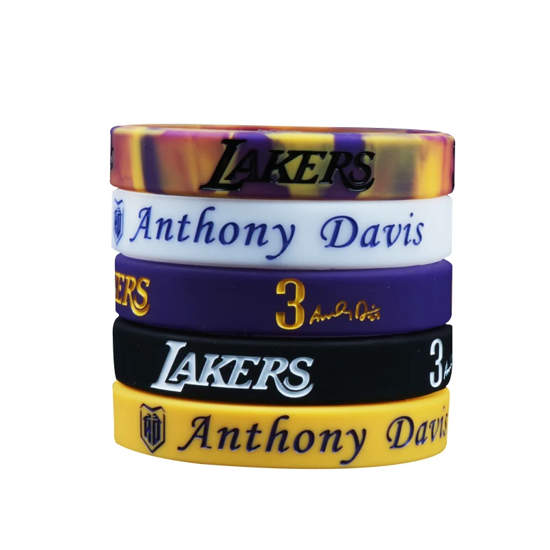 Lakers Anthony Davis Bracelet Silicone Basketball Bands Sport Wristbands for Kids and Teenager
Lakers Anthony Davis Bracelet Silicone Basketball Bands Sport Wristbands for Kids and Teenager