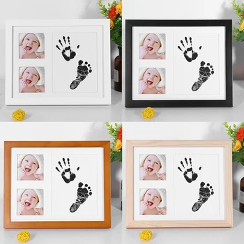 4 Colors Cute Baby Photo Frame 3D DIY Footprint Handprint Inkpad Wooden Photo Frame Home Decoration Baby Growth Ceremony Gift
4 Colors Cute Baby Photo Frame 3D DIY Footprint Handprint Inkpad Wooden Photo Frame Home Decoration Baby Growth Ceremony Gift