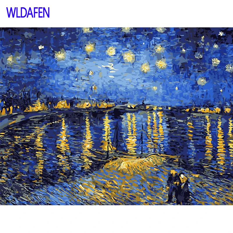 Pictures DIY Digital Oil Painting Paint By Numbers Christmas Birthday Unique Gift Van gogh starry sky of the rhone river SZ-FJ1
Pictures DIY Digital Oil Painting Paint By Numbers Christmas Birthday Unique Gift Van gogh starry sky of the rhone river SZ-FJ1