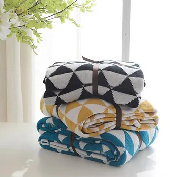 Knitted Cotton Blanket Nordic Wind Spring and Summer Geometric Pattern Blanket Car Airplane Sofa Throw Gift Dropshipping
Knitted Cotton Blanket Nordic Wind Spring and Summer Geometric Pattern Blanket Car Airplane Sofa Throw Gift Dropshipping