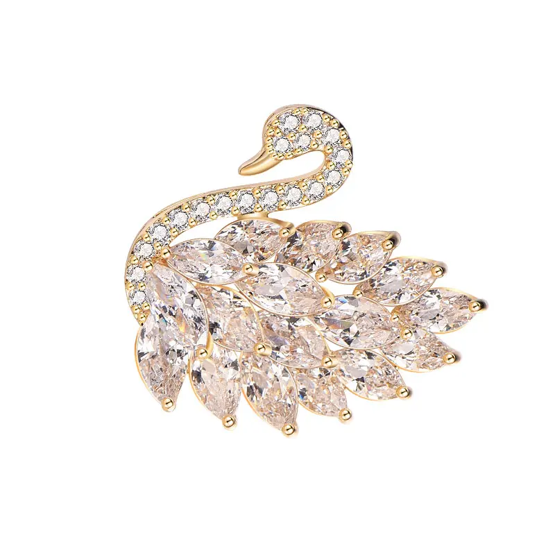 Swan Brooch Female Overcoat Fashion Pin Button Female Brooch Korean Opener Elegant Simple Gift for Women
Swan Brooch Female Overcoat Fashion Pin Button Female Brooch Korean Opener Elegant Simple Gift for Women