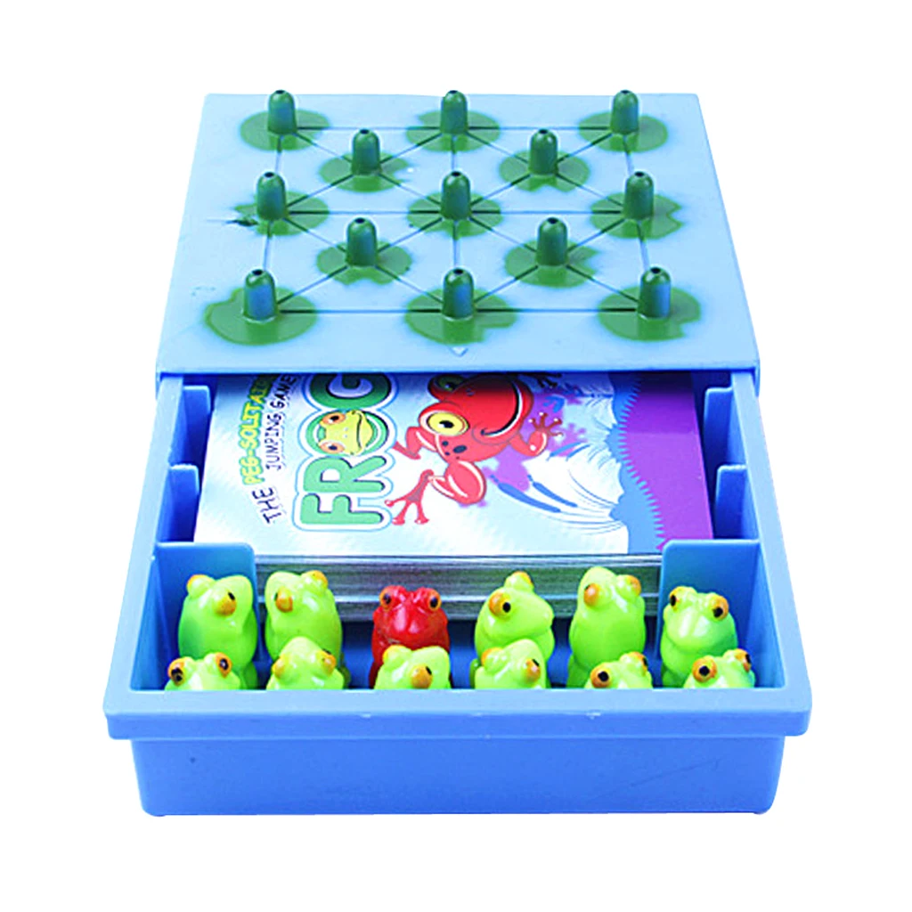 Funny Frog Jumping Game Board Game Playing Card for Children Kids Toys 3+ Funny Frog Jumping Game Board Game Playing Card for Children Kids Toys 3+