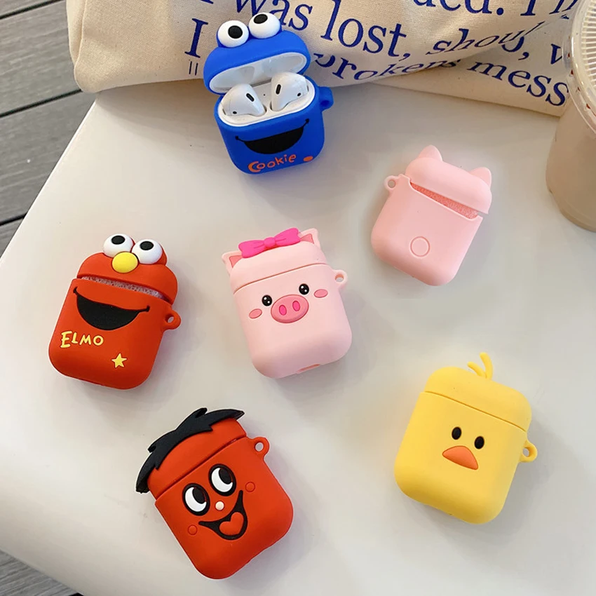 For AirPods Case Cute Cartoon Pattern silicon Protective Cover Bluetooth Wireless Earphone Case For Air pods 2 Finger Ring Strap
For AirPods Case Cute Cartoon Pattern silicon Protective Cover Bluetooth Wireless Earphone Case For Air pods 2 Finger Ring Strap
