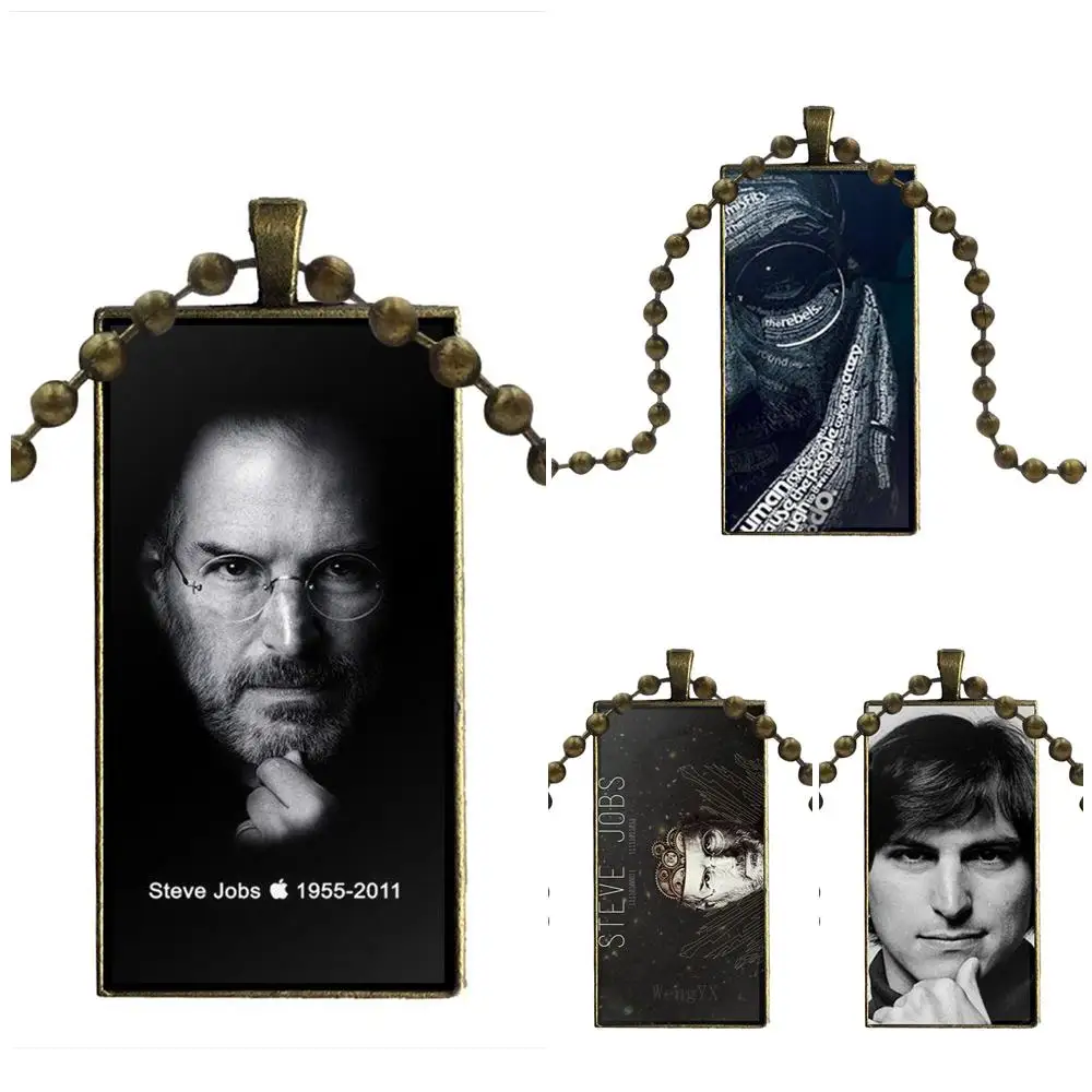 For Lovers Girl Friend Best Gift Black White Steve Jobs Design Fashion Vintage Glass Women Rectangle Necklace Pendants
For Lovers Girl Friend Best Gift Black White Steve Jobs Design Fashion Vintage Glass Women Rectangle Necklace Pendants