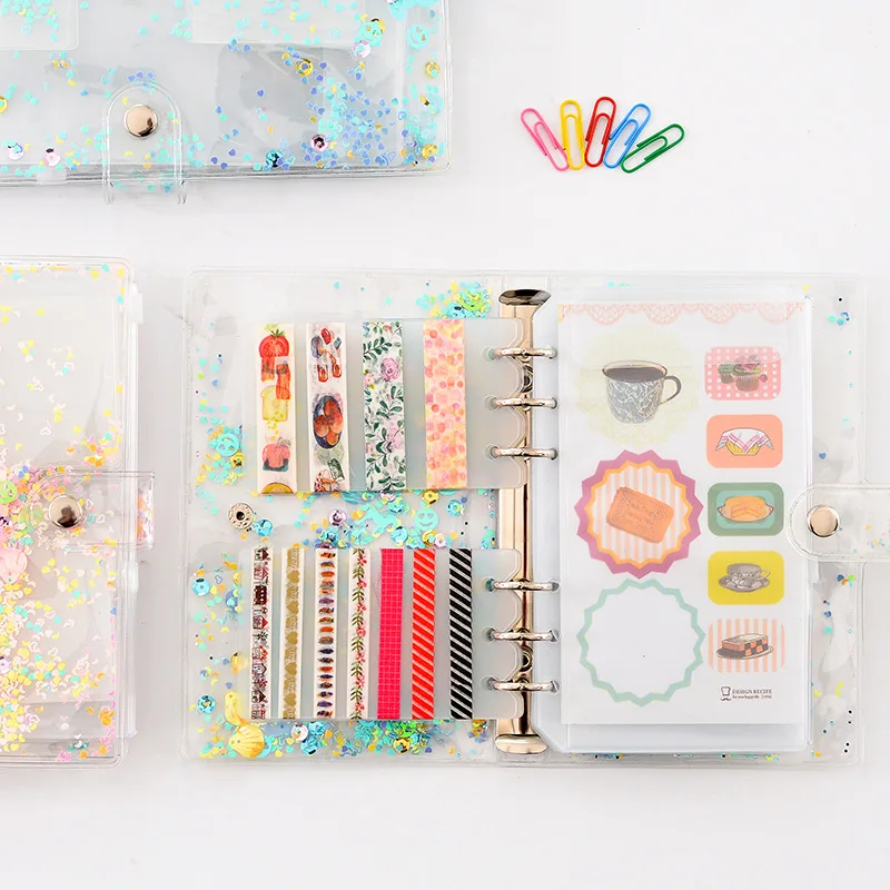 A5 A6 Transparent Color PVC Inner Sheets Pockets Album Holder for Photo Album Scrapbook Props Stickers Storage Pockets
A5 A6 Transparent Color PVC Inner Sheets Pockets Album Holder for Photo Album Scrapbook Props Stickers Storage Pockets