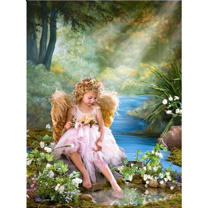 YIKEE 5D DIY Diamond Painting Baby Angel Full Square/Round Drill Diamond Embroidery Wedding Picture Of Rhinestones Beadwork y655
YIKEE 5D DIY Diamond Painting Baby Angel Full Square/Round Drill Diamond Embroidery Wedding Picture Of Rhinestones Beadwork y655