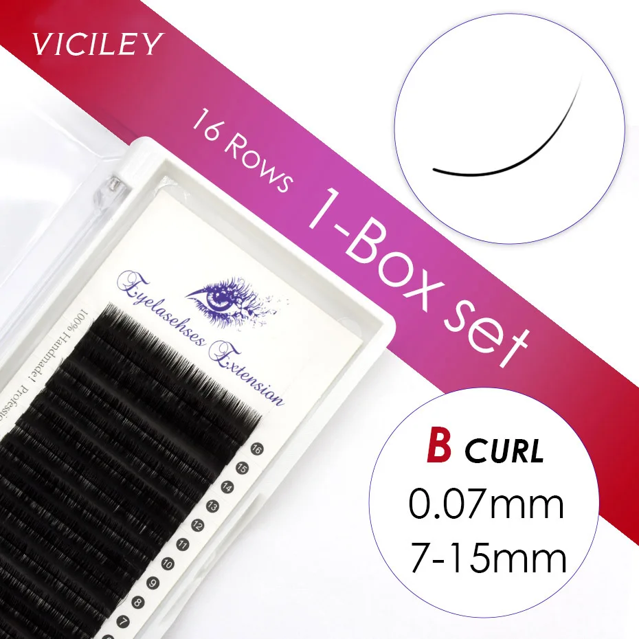 VICILEY All Size B/C/D/J curl 1 trays Individual natural Mink Eyelash Extension Artificial Fake False Eyelashes Volume Lashe
VICILEY All Size B/C/D/J curl 1 trays Individual natural Mink Eyelash Extension Artificial Fake False Eyelashes Volume Lashe