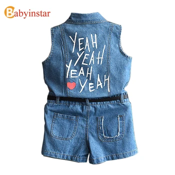 Babyinstar Baby Girls Overalls Infant Kid Fashion Denim Overalls Sleeveless Back Letter Printed Children Jumpsuit 2019 Jeans New
Babyinstar Baby Girls Overalls Infant Kid Fashion Denim Overalls Sleeveless Back Letter Printed Children Jumpsuit 2019 Jeans New