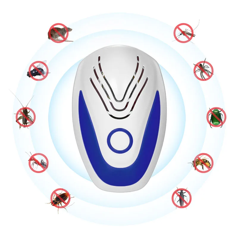 Ultrasonic Mouse Repeller Electric Mosquito Killer Anti Insect Bug Mosquito Cockroach Spider Repeller Pest Control US Plug
Ultrasonic Mouse Repeller Electric Mosquito Killer Anti Insect Bug Mosquito Cockroach Spider Repeller Pest Control US Plug