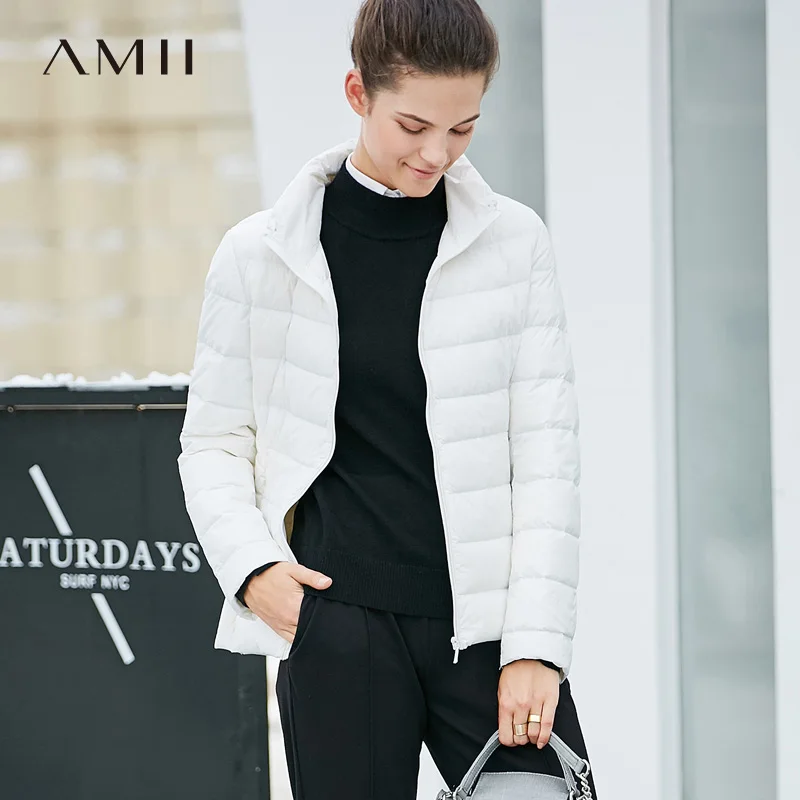 Amii Minimalist Women 2018 Winter Short 90% White Duck Down Coat Stand Collar s Female Fashion Light Jacket Coats
Amii Minimalist Women 2018 Winter Short 90% White Duck Down Coat Stand Collar s Female Fashion Light Jacket Coats