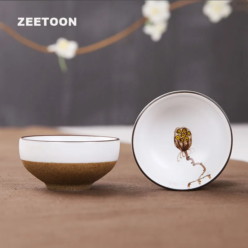Фото 4 шт./лот японская грубая керамика расписанный вручную чайный - купить