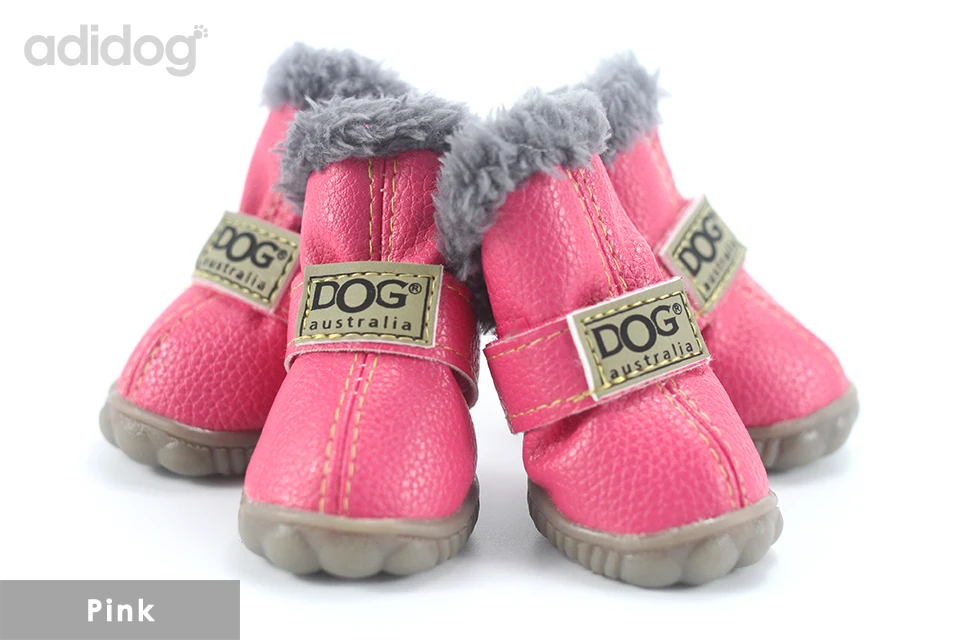 Pet Dog Shoes Winter Super Warm 4pcs set Dogs Boots Cotton Anti Slip XS 2XL Shoes for Small Pet Product ChiHuaHua Waterproof 402