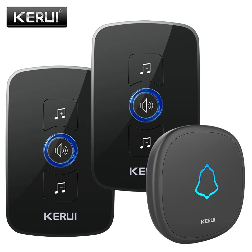 KERUI Wireless Doorbell Remote IP33 Waterproof Cordless Door Bell Chime Kit with LED Light Operating 500ft Range with 32 Chimes
KERUI Wireless Doorbell Remote IP33 Waterproof Cordless Door Bell Chime Kit with LED Light Operating 500ft Range with 32 Chimes