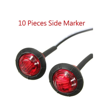 10 PCS 3/4 Inch 3 Colors RED/YELLOW/WHITE 3LED Side Makers Indicator Light For Car Motorcycle Trailer Caravan Truck
10 PCS 3/4 Inch 3 Colors RED/YELLOW/WHITE 3LED Side Makers Indicator Light For Car Motorcycle Trailer Caravan Truck
