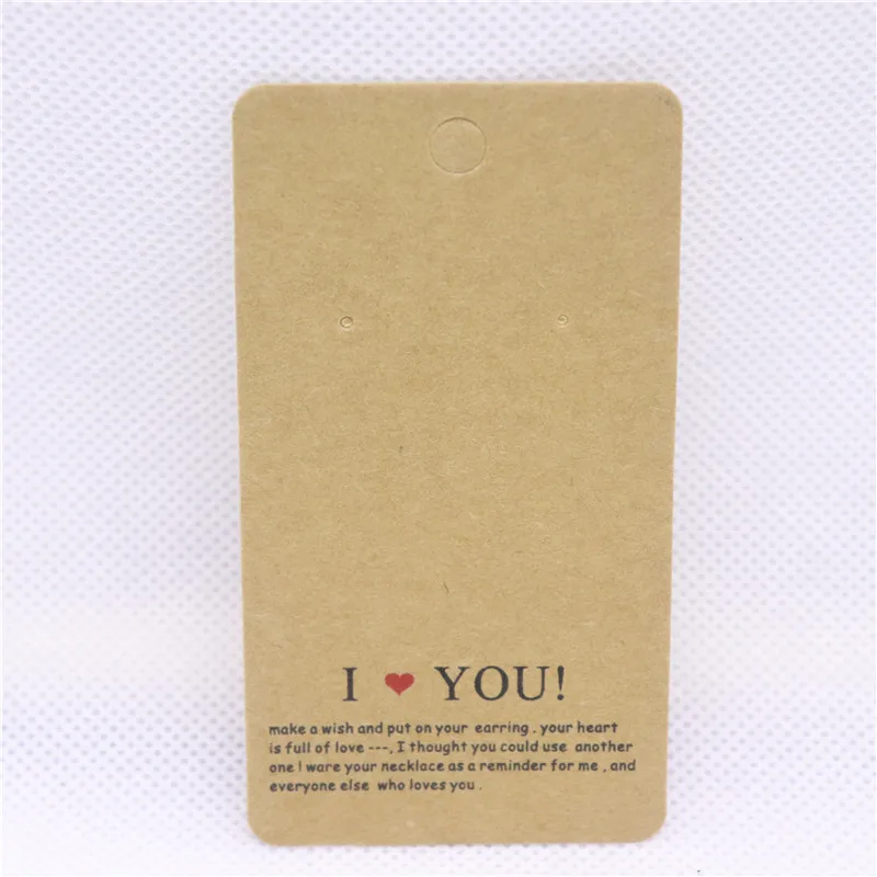 2018 New White/Kraft HandMade Jewerly Tag Necklace Card Earring Card I Love You Display Jewelry Set Cards 1lot=100pcs
2018 New White/Kraft HandMade Jewerly Tag Necklace Card Earring Card I Love You Display Jewelry Set Cards 1lot=100pcs