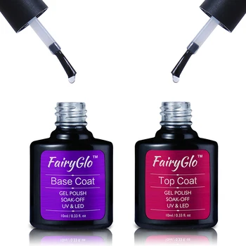 FairyGlo 10ml Nail Gel Polish Top Coat Base Coat for UV Gel Soak Off Gel Polish Lak Long-lasting Nail Primer Semi Permanent Kits
FairyGlo 10ml Nail Gel Polish Top Coat Base Coat for UV Gel Soak Off Gel Polish Lak Long-lasting Nail Primer Semi Permanent Kits