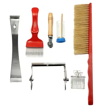 7Pcs/Set Uncapping Fork Honeycomb Scraper Brush Catcher Wheel Embedder Bee Accessories Beekeeping Equipment
7Pcs/Set Uncapping Fork Honeycomb Scraper Brush Catcher Wheel Embedder Bee Accessories Beekeeping Equipment