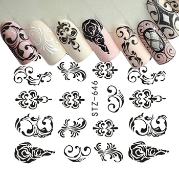1 Sheets Water Transfer Nail Stickers Pattern Simple Black Designs DIY Fashion Tips For Nail Art Watermark Decor TRSTZ638-658
1 Sheets Water Transfer Nail Stickers Pattern Simple Black Designs DIY Fashion Tips For Nail Art Watermark Decor TRSTZ638-658